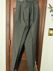 Pantalon militaire armée vintage années 70 DPSC femme utilitaire pantalons vert olive 26"W - Photo 1/3