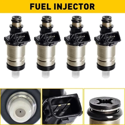 4 Fuel Injectors for 1996 1997 1998 1999 2000 Honda Civic 1.6L I4 /OEM EXD - Image 1 of 4