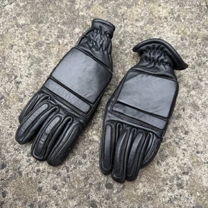 Schnitt Beweis Riot Handschuhe British Army Issue Schwarzes Leder, Gepolstert K - Picture 1 of 5