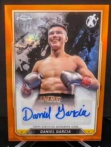Autógrafo refractor naranja Daniel Garcia boxeo cromado Topps 2024/25 #CBA-DGA - Imagen 1 de 17
