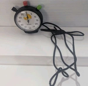 Stopwatch Hanhart Mechanical ABS plastic case 1/5 sec 3 buttons Germany - Picture 1 of 6