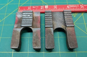 Vintage Schraubstock Rohrbacken - gemarkt 44D & 44S - sollte leicht eine 3/4" Schraube löschen - Bild 1 von 8