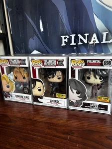 3er Set FMA Funko Pop Edward Elric Chase #1176, Greed #1180, Lust #898! - Bild 1 von 4