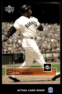 2002 Upper Deck #263 BARRY BONDS San Francisco Giants HOF CL NM - Picture 1 of 4