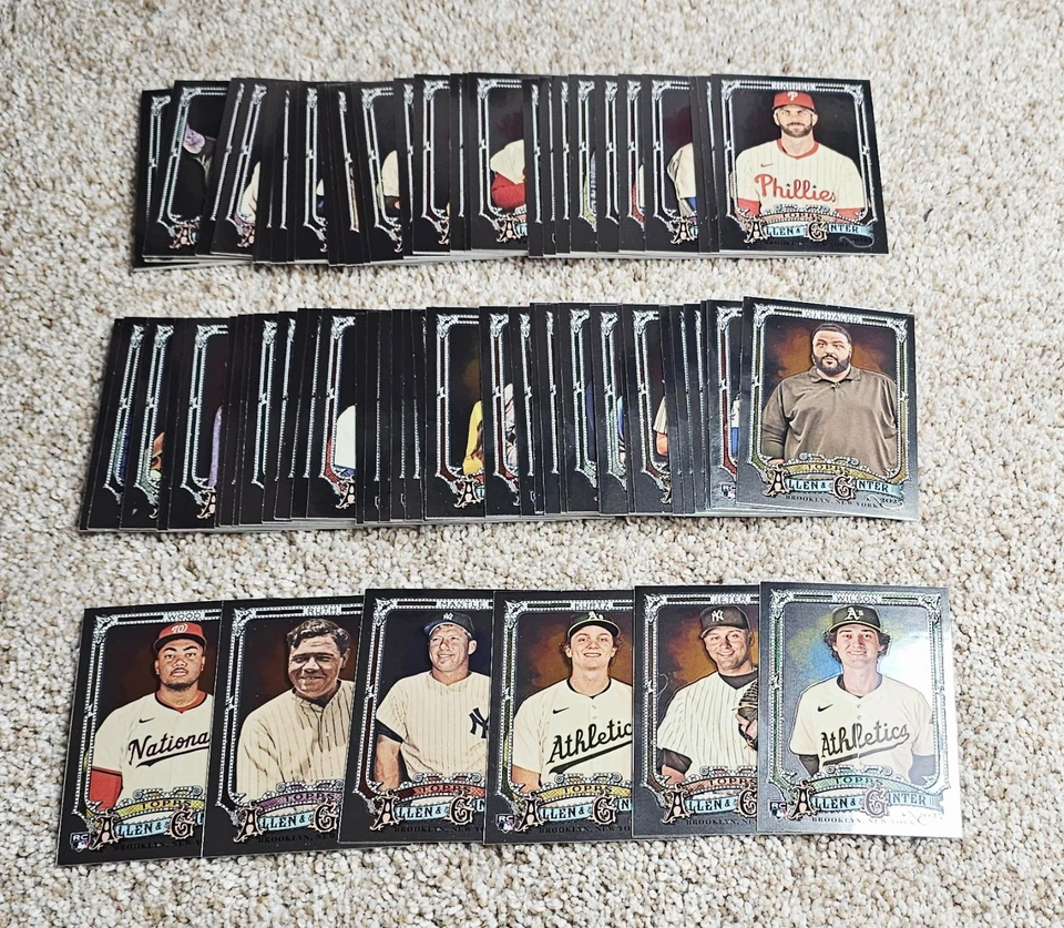 ALLEN GINTER (71) 2025 BASE CROMADA SP BABE RUTH MICKEY MANTLE JETER KURTZ MADERA Foto 1 de 1