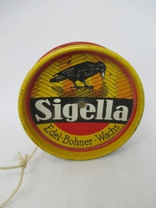Alte Reklame Blechdose Lodix und Sigella als Jo-Jo Werbegeschenk - Bild 1 von 6