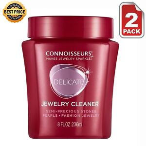 Connoisseurs Silver Jewelry Cleaner, Liquid Dip Jewelry Cleaner in Red Jar 2pack