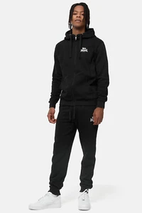 Lonsdale London Mens Hooded Croachy Tracksuit, Black, Sports Suit - Picture 1 of 4