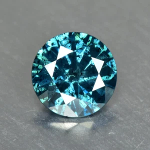 0,66 carati taglio rotondo brillante_diamante blu fantasia diamante sciolto - Foto 1 di 1