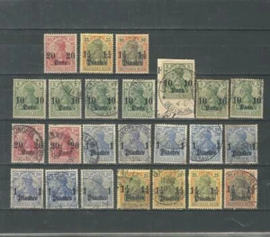 Oficinas alemanas en el extranjero en el Imperio turco 1905 sin usar, juego de piezas MH sc#31-35 - Imagen 1 de 2