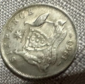 6 Pence 1960 Australien Elizabeth II - Bild 1 von 2