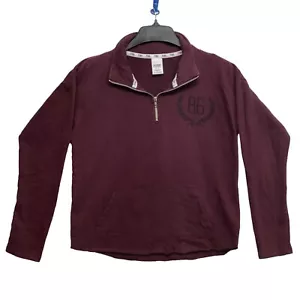 Suéter Pullover ROSA Victoria Secret Talla M Granate 1/4 Cremallera - Imagen 1 de 3