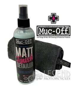 Muc-Off Matt Finish Detailer 250ml With Luxury Microfibre Cloth Motorcycle - Picture 1 of 1