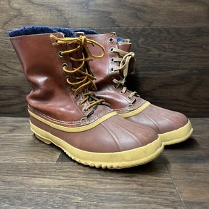Vintage Sorel Kaufman Leder isoliert Wolle gefüttert Winterstiefel BESCHREIBUNG LESEN - Bild 1 von 10