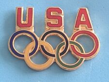 2024 Paris Olympic Pin, USA Team Pin With Rings. Great Trader!