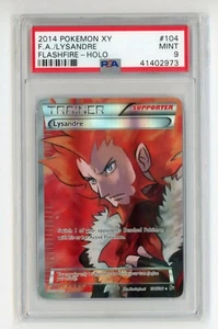 Lysandre 104/106 XY Flashfire Ultra Rare Full Art Holo Pokemon - PSA 9 MINT! - Picture 1 of 2