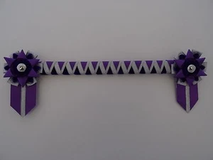 Standard Eckstein Stirnband lila & silber - zeigt Samt Stirnband - £19,99 - Bild 1 von 2