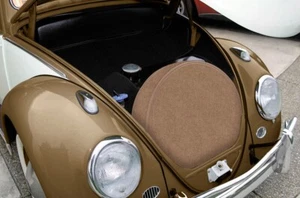 Air Cooled VW 1952-1977 Beetle CUT PILE Spare Tire Cover 165/R15 Tire - BEIGE - Picture 1 of 3