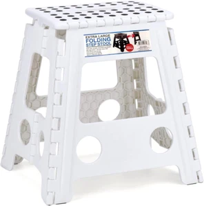 Folding Step Stool,Non-Slip Step Stools with Portable Handle for Adults and Kids - Picture 1 of 12