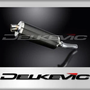 Honda CB500F 2016-2023 350mm OVAL CARBON BSAU SILENCER EXHAUST KIT - Picture 1 of 3