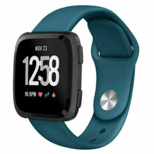 For Fitbit Versa 2 /1 /Lite Sport Silicone Strap Bracelet Soft Rubber Watch Band - Picture 1 of 50