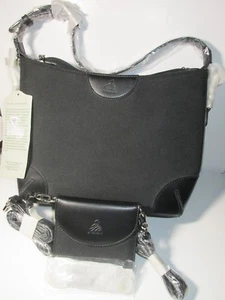 Joy Mangano Designer Expandable Drop Bag, Wallet, Keychain & Straps! Black~NWT  - Picture 1 of 11