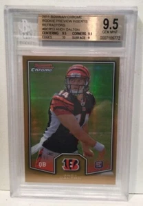 2011 Topps Bowman Andy Dalton Rookie Chrome Refractor #13 BGS 9.5 GM - 61/99 - Picture 1 of 2