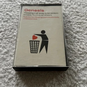 Genesis: Throwing It All Away (Live)/Invisible Touch (Live): UK Cassette Single - Picture 1 of 10