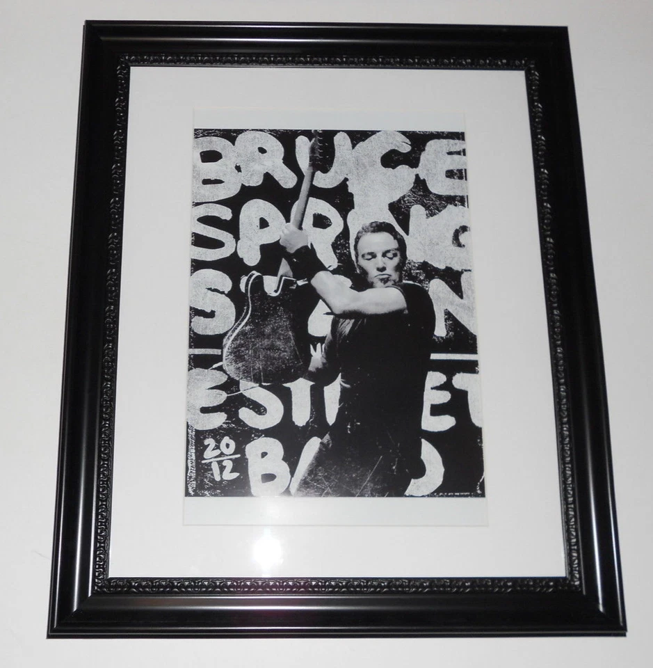 Large Framed Bruce Springsteen Wrecking Ball Tour 2012 Poster 24" by 20" - Image 1 of 1
