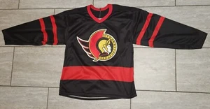 1992-93 Ottawa Senators Black Hockey Jersey, CCM Maska, Size ADULT MEDIUM - Picture 1 of 10