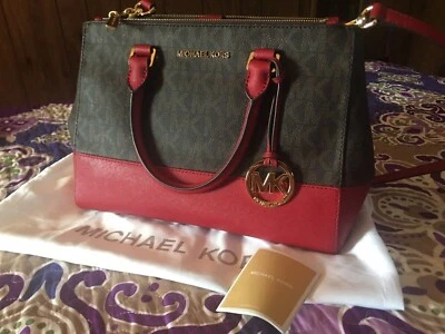 CARTERA Michael kors sutton mediana firma Marrón Y Dorado Foto 1 de 4