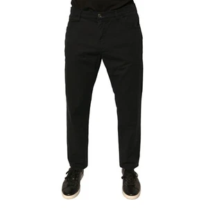 Jeans DOLCE & GABBANA nero logo cotone elasticizzato skinny denim IT50/W36/L 750usd - Foto 1 di 7