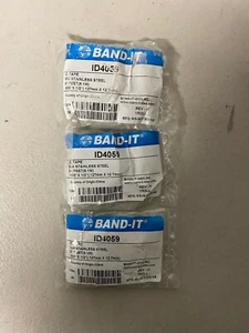 (3) New Band-It ID4059 ID Tape 304 SS 21 Feet .005" x 1/2" & Free Shipping - Picture 1 of 2