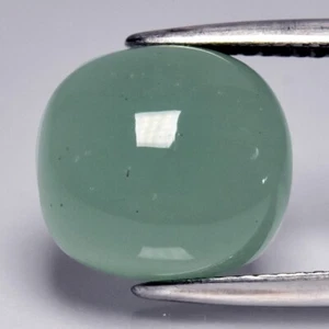 Cojín 7,13 quilates cabujón natural verdoso azul aguamarina - gema de África sin calefacción - Imagen 1 de 4