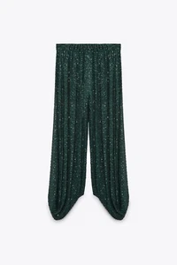ZARA PAILLETTENBALLONHOSE LIMITIERTE EDITION GRÖSSE S - Bild 1 von 17