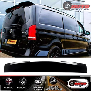 Mercedes V Class Vito Viano W447 MK3 Roof Spoiler Wing Lip Gloss Black 2014-2022 - Picture 1 of 10