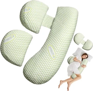 Pregnancy Maternity Pillow for Pregnant Women Soft Maternity Pillow + Detachable - Picture 1 of 7
