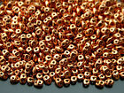 10g Matubo SuperDuo Czech Seed Beads 2.5x5mm Metallic Copper Penny Jewelry Makin