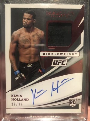UFC Panini Immaculate Kevin Holland #/25 RPA On Card Auto - Image 1 of 2