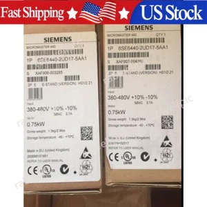 New Siemens MICROMASTER440 without filter 6SE6440-2UD17-5AA1 6SE6 440-2UD17-5AA1 - Picture 1 of 1