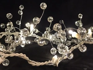 6' Acrylic Crystal Berry Garland PLUG-IN String Light Holiday Events Home Decor - Picture 1 of 6