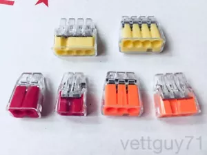 IDEAL In-Sure Push-In Wire Connectors, 2/3/4 port, red/orange/yellow, 12-20AWG - Picture 1 of 11