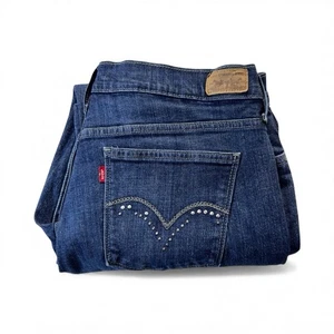 Levis 515 Boot Cut Denim Blue Jeans Damen Gr. 14M Stretch - Bild 1 von 17
