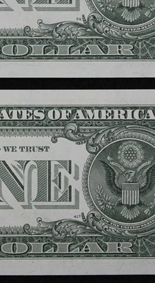 NON MULE/MULE CHANGEOVER PAIR $1 1981A Gem CU Fed. Reserve Notes D04444704B-05B - Image 1 of 3