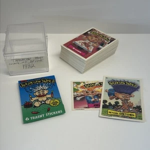 Vtg 1992 TRASH CAN TROLLS CARDS Topps COMPLETE SET (88) Like Garbage Pail Kids - Picture 1 of 9