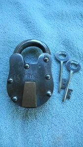 Vintage Payal Vorhängeschloss mit zwei Schlüsseln Made in India - Bild 1 von 3