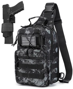 Tactical Sling Backpack Military Crossbody Bag Pack for Mens One Shoulder Hol... - Picture 1 of 6