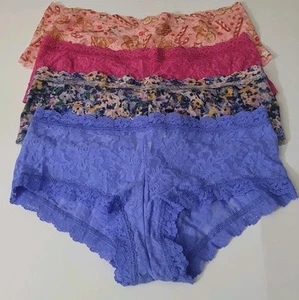 Hanky Panky Signature Lace Boyshort Panty Set of 4 Size M. - Picture 1 of 7