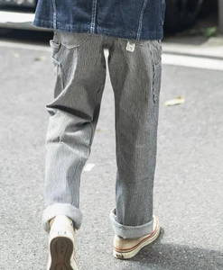 Bronson/Non Stock Mfg. Hickory Stripe Carpenter Pants Men's 32x30 Blue Engineer - Picture 1 of 23