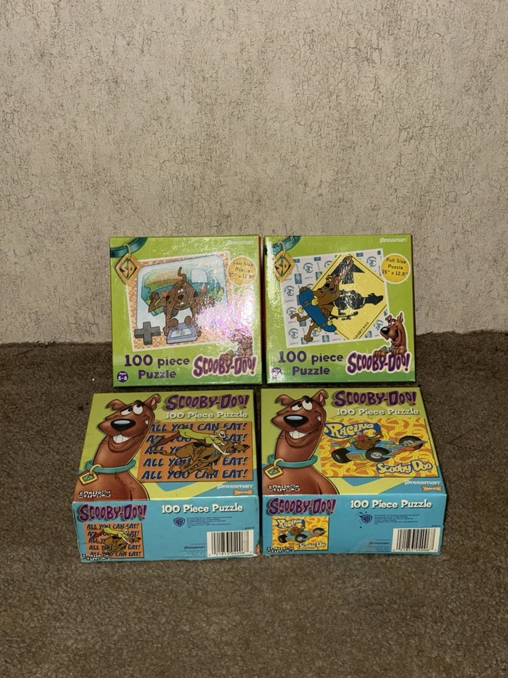 ¡Lote de 4 puzzles Scooby Doo 100 piezas! 2 que son nuevos y precintados!!!!! Foto 1 de 2